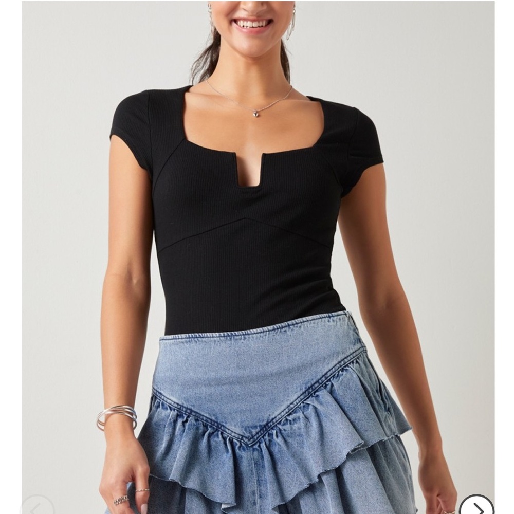 Denim Flippy Skirt